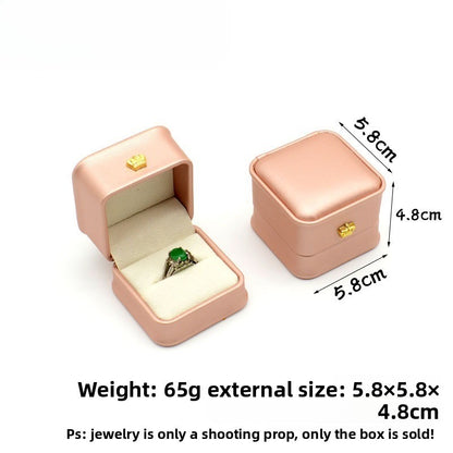 Crown Waist PU Jewelry Box
