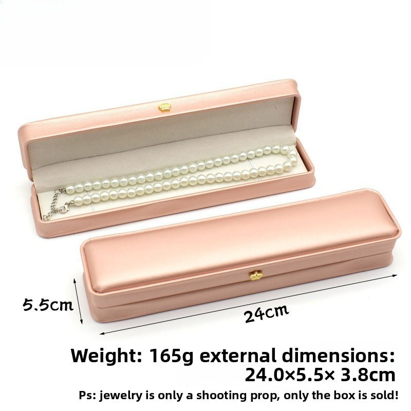 Crown Waist PU Jewelry Box