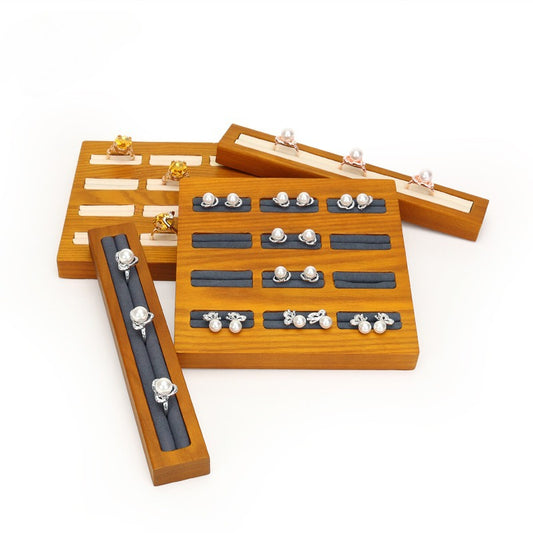 Wooden Jewelry Display Tray for Rings & Bracelets