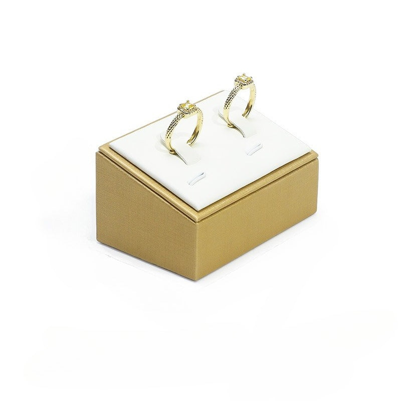Leather Ring Display Stand, Premium Jewelry Ring Holder for Live Sales