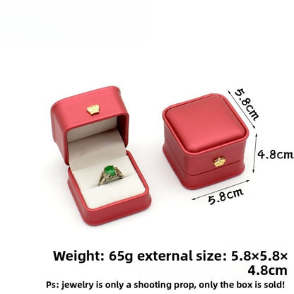 Crown Waist PU Jewelry Box