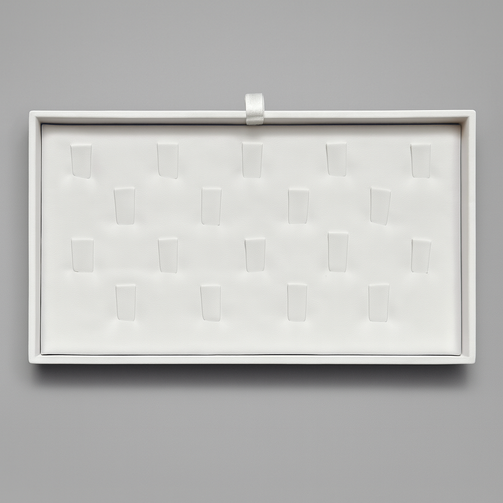 Bandeja de exhibición de reloj de pulsera gris