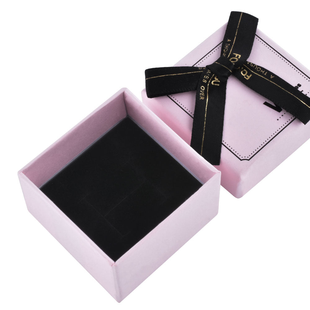 24 PCS (B1522-X7) Fashion 6 Colors Ring Boxes with Ribbon