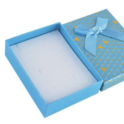 12 PCS (B1534-X1) Fashion Cardboard 6 Color Pendant Jewelry Box With Bow Tie