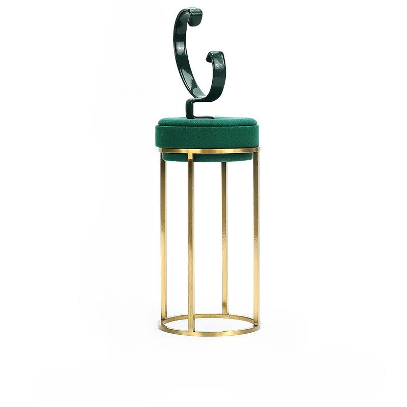 Premium Green Metal & Microfiber Watch & Bracelet Display Stand