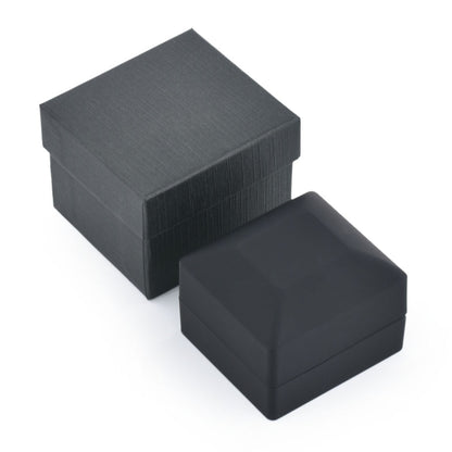12PCS Popular-Selling Black Square Shaped Led Jewelry Boxes