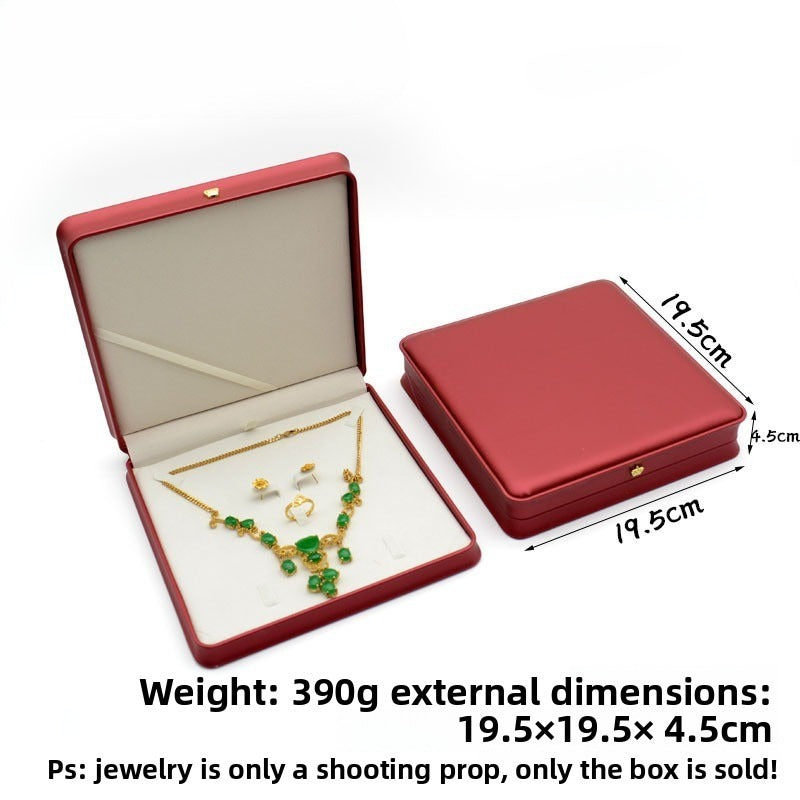 Crown Waist PU Jewelry Box