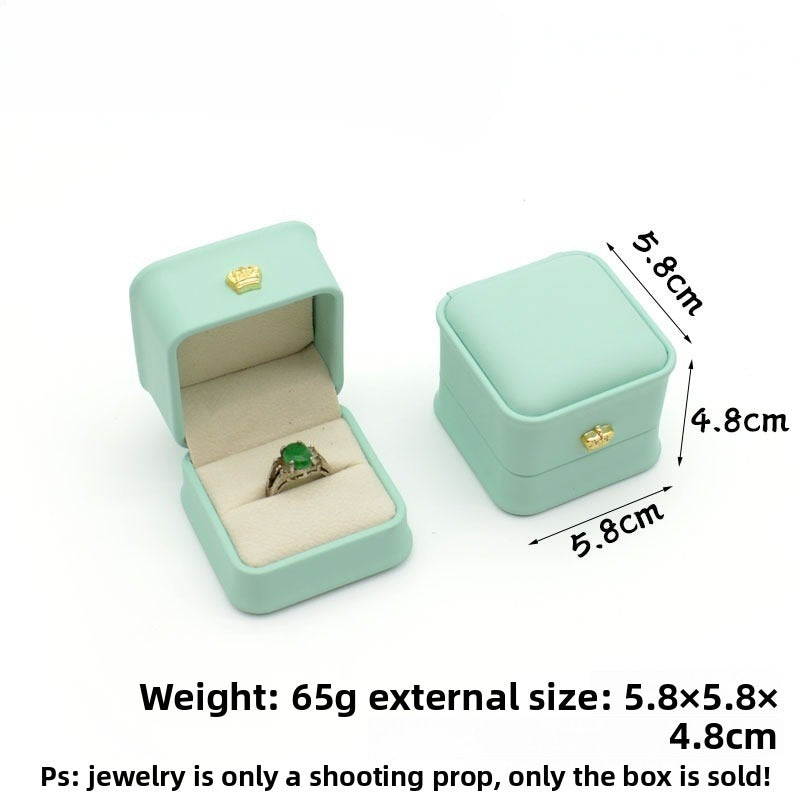 Crown Waist PU Jewelry Box