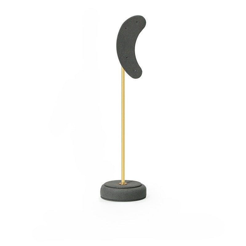 Luxury Microfiber Ear-shaped Earring Display Stand