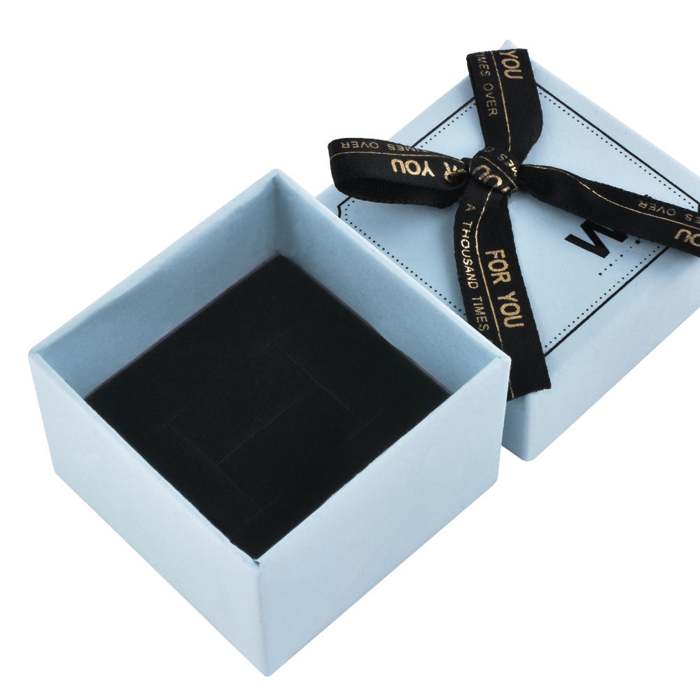 24 PCS (B1522-X7) Fashion 6 Colors Ring Boxes with Ribbon