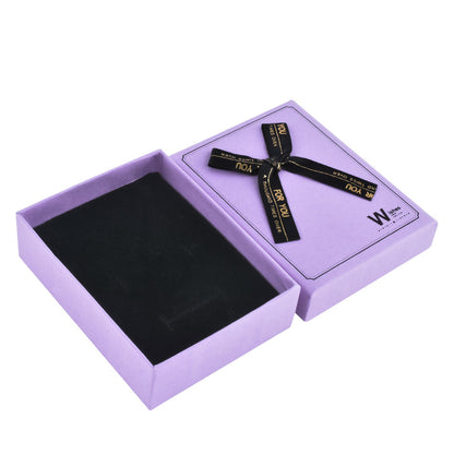 12 PCS (B1534-X7) Fashion 6 Colors Pendant Earring Necklace Boxes with Ribbon