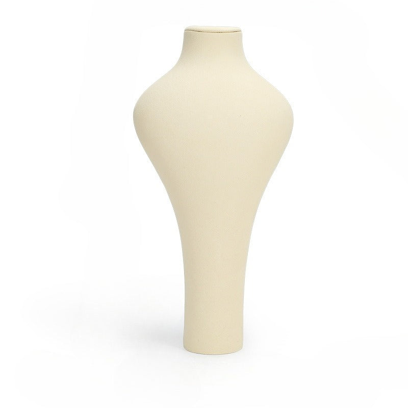 Metal & Microfiber Mannequin Display Stand for Necklaces, Earrings and Pendants