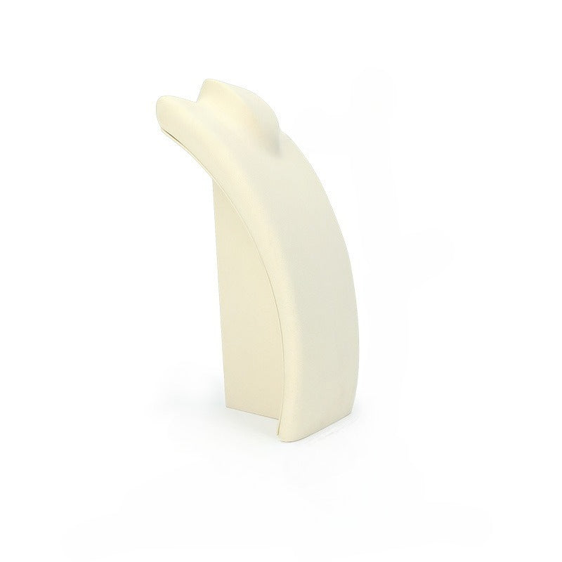 Microfiber Vertical Mannequin Necklace Display Stand，Bust Pendant Jewelry Display Prop