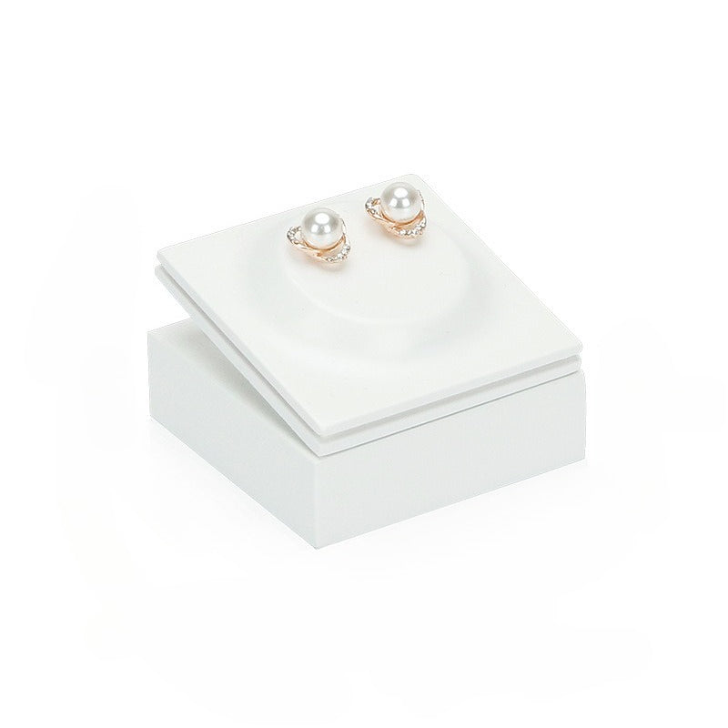 Pink & White Velvet Jewelry Display Set - Complete Retail Stand with Busts, Ring, Earring & Bracelet Holders