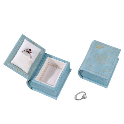 European Antique Jewelry Book Shape Boxes