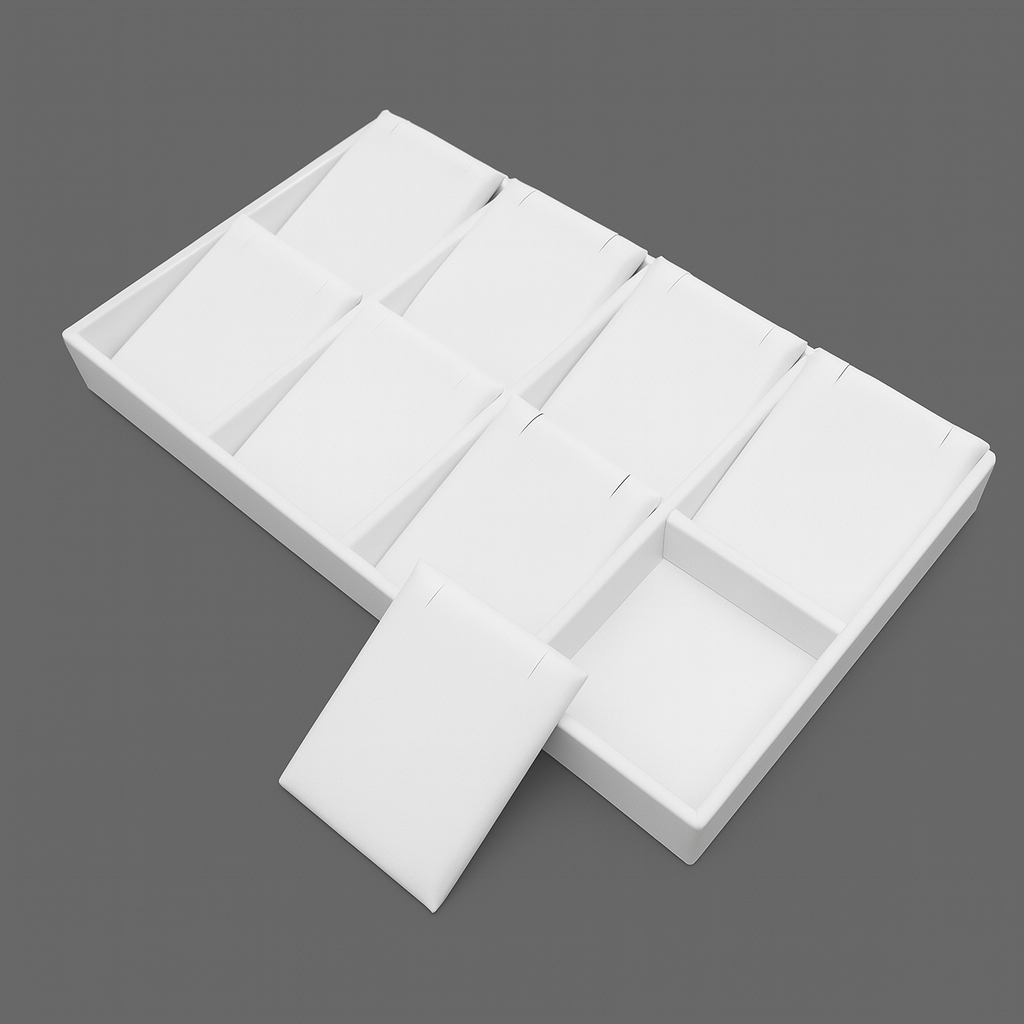 Bandeja de exhibición de reloj de pulsera gris