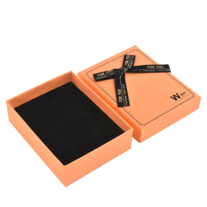 12 PCS (B1534-X7) Fashion 6 Colors Pendant Earring Necklace Boxes with Ribbon