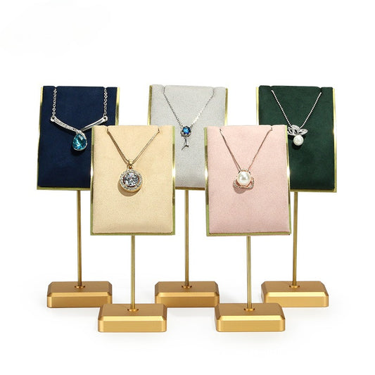 Vertical Metal Necklace & Pendant Display Stand Jewelry Organizer