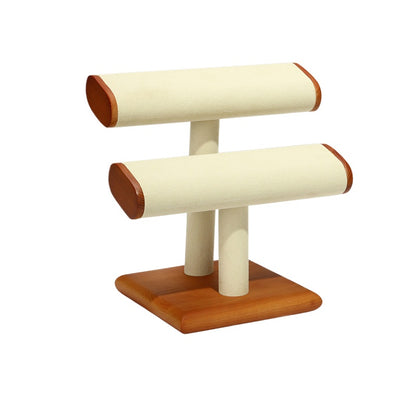 New Solid Wood Jewelry Display Stand | Bracelet & Bangle Organizer for Counter & Live Streaming
