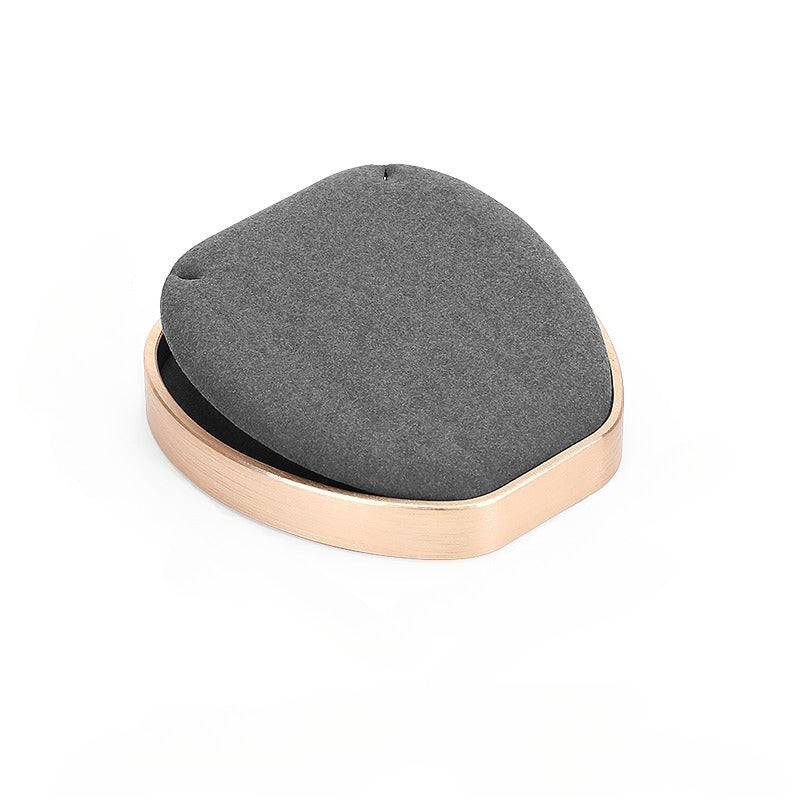 Gray Microfiber Jewelry Display Stand for Necklaces & Rings