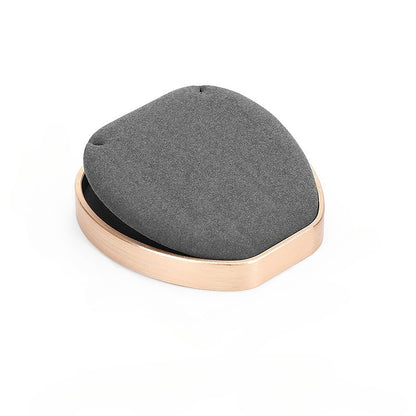 Gray Microfiber Jewelry Display Stand for Necklaces & Rings