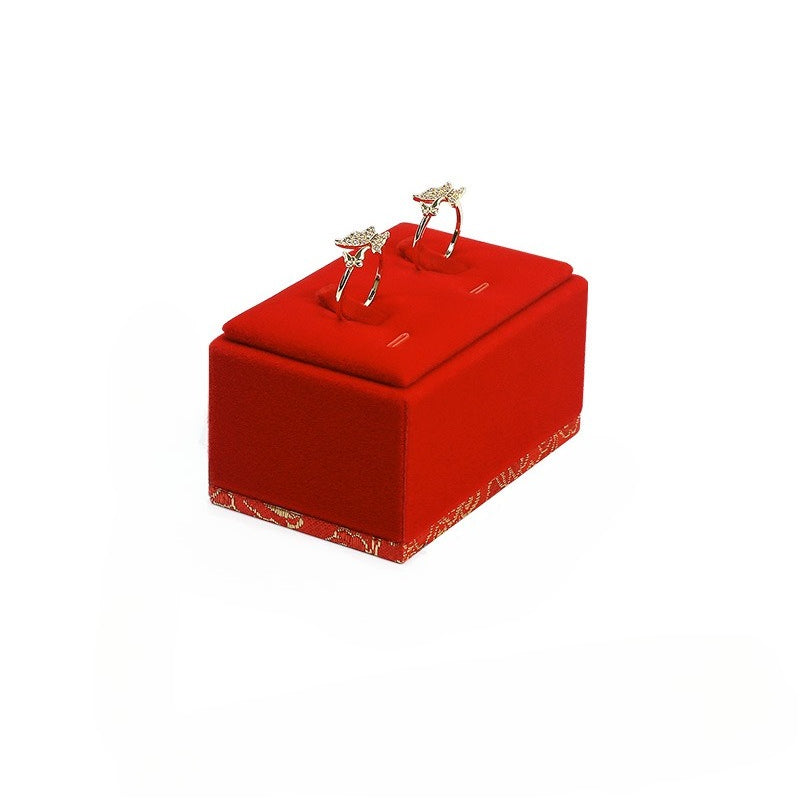Leather Ring Display Stand, Premium Jewelry Ring Holder for Live Sales