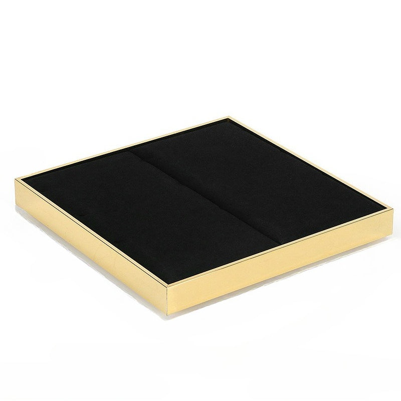 Black Microfiber Jewelry Display Set for Necklace, Ring & Earring Stand