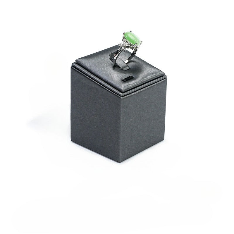 Leather Ring Display Stand, Premium Jewelry Ring Holder for Live Sales