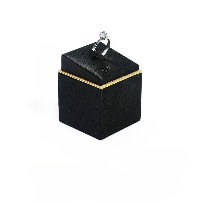 Leather Ring Display Stand, Premium Jewelry Ring Holder for Live Sales