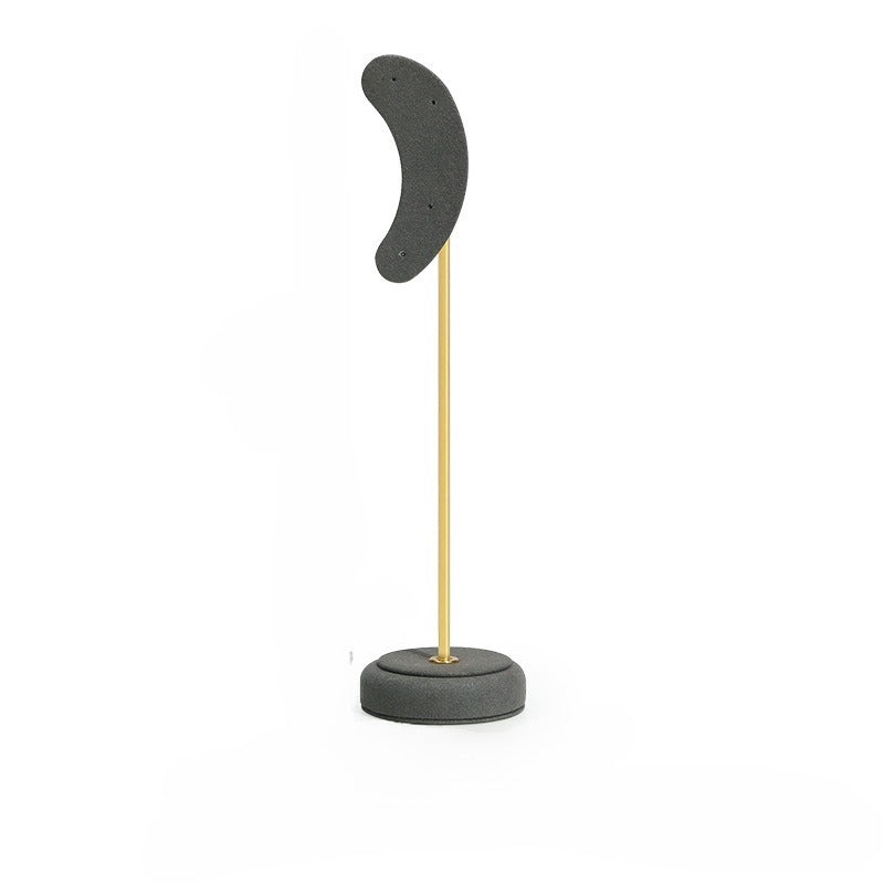 Luxury Microfiber Ear-shaped Earring Display Stand