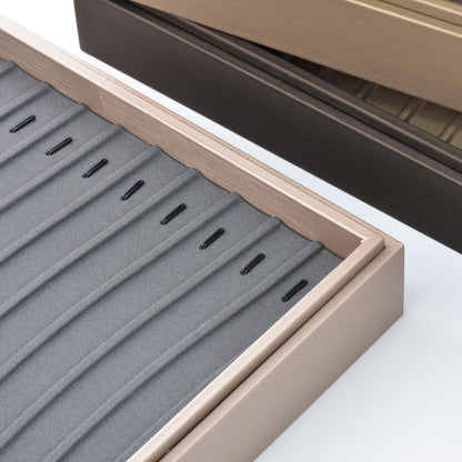 Bandeja de exhibición de reloj de pulsera gris