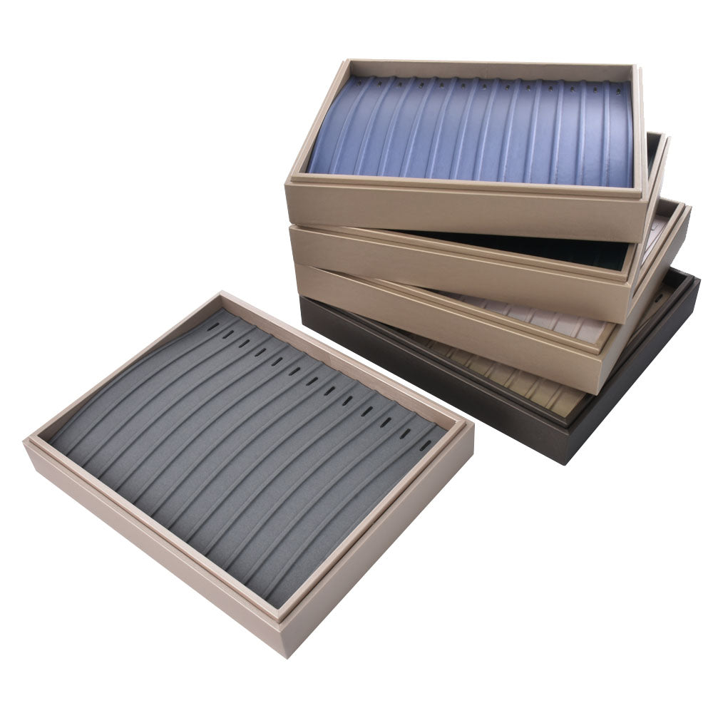 Bandeja de exhibición de reloj de pulsera gris