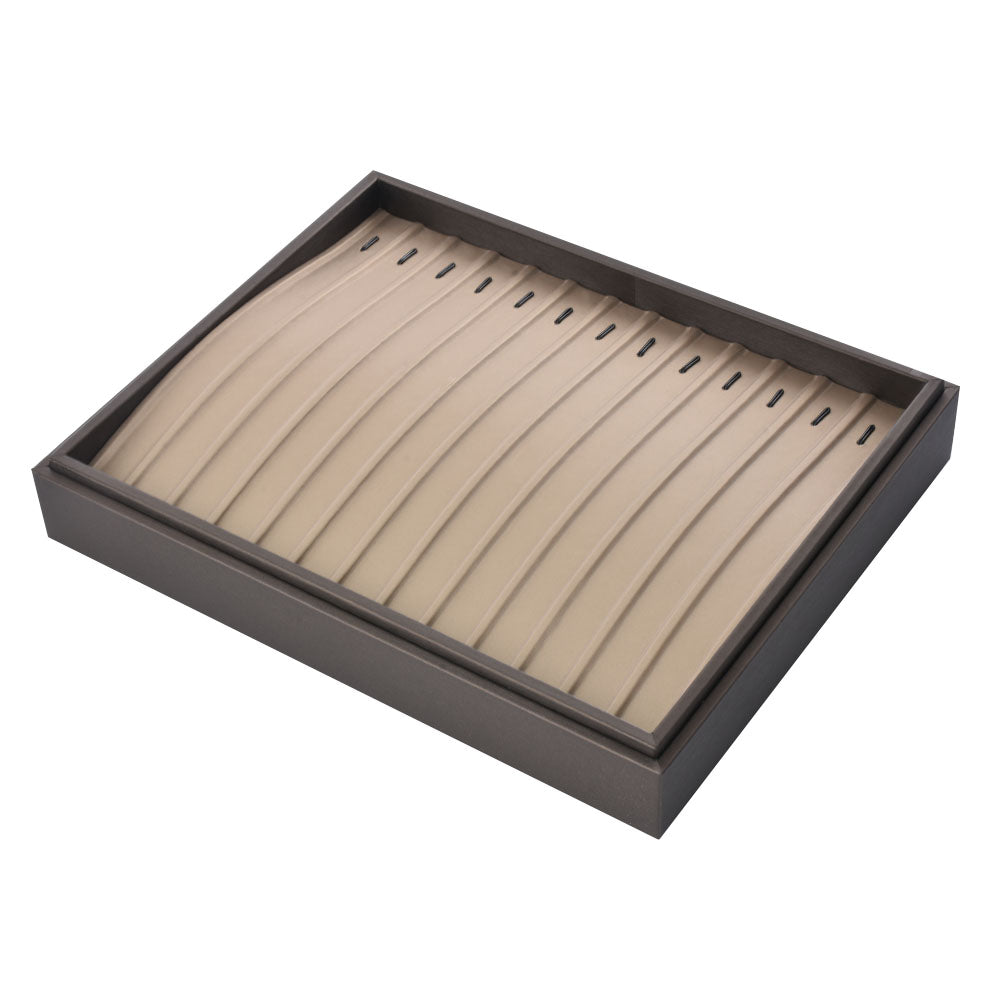 Bandeja de exhibición de reloj de pulsera gris