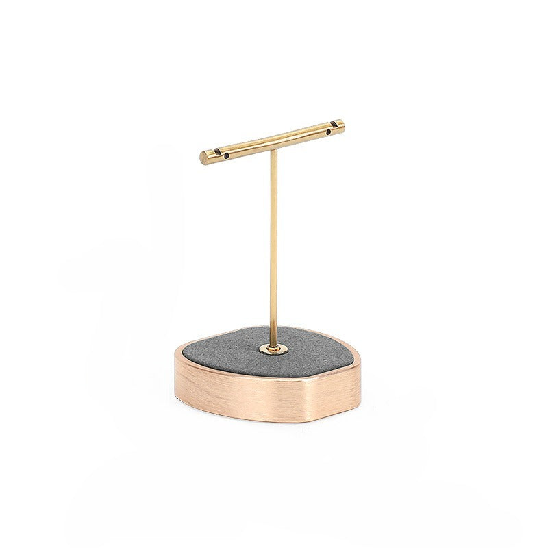 Gray Microfiber Jewelry Display Stand for Necklaces & Rings