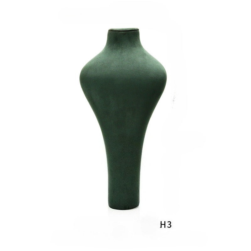 Green Necklace Display Bust Jewelry Stand