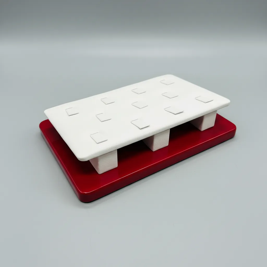 Bandeja de exhibición de reloj de pulsera gris