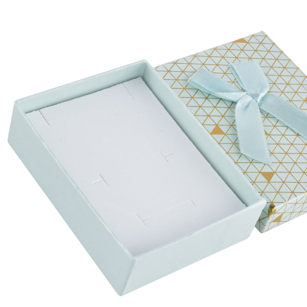 12 PCS (B1534-X1) Fashion Cardboard 6 Color Pendant Jewelry Box With Bow Tie