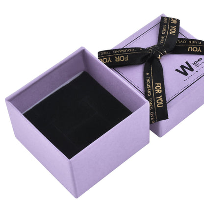 24 PCS (B1522-X7) Fashion 6 Colors Ring Boxes with Ribbon