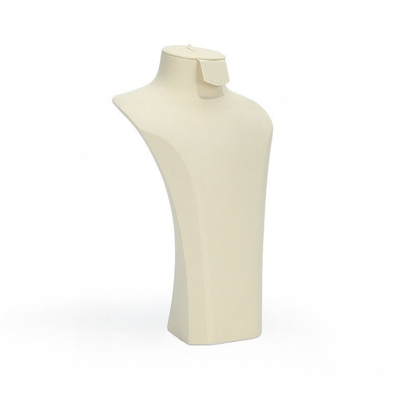 Microfiber Mannequin Jewelry Display Bust for Earrings Necklaces Rings