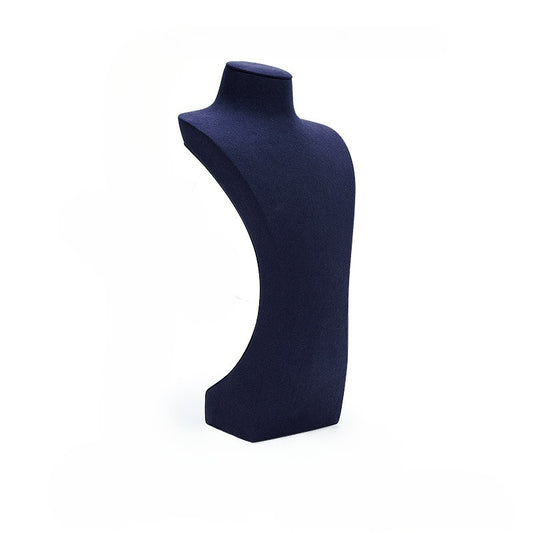 New Royal Blue Microfiber & Metal Jewelry Display Stand for Necklaces, Rings and Pendants