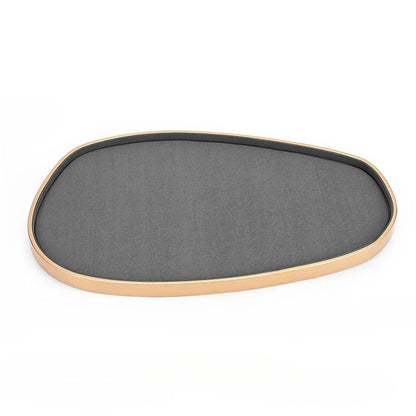 Gray Microfiber Jewelry Display Stand for Necklaces & Rings