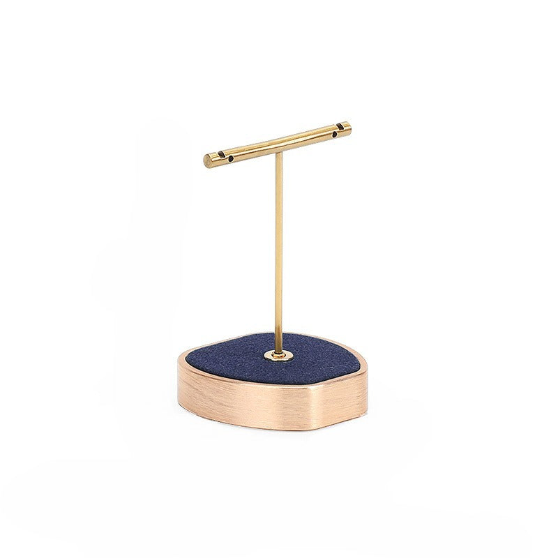 New Royal Blue Microfiber & Metal Jewelry Display Stand for Necklaces, Rings and Pendants