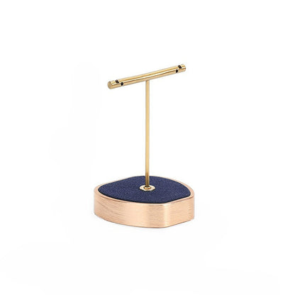 New Royal Blue Microfiber & Metal Jewelry Display Stand for Necklaces, Rings and Pendants