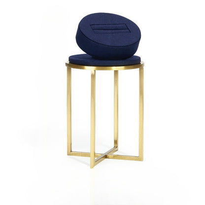 Luxury Gold Curved Jewelry Display Stand - Velvet Necklace Earring Ring Rack