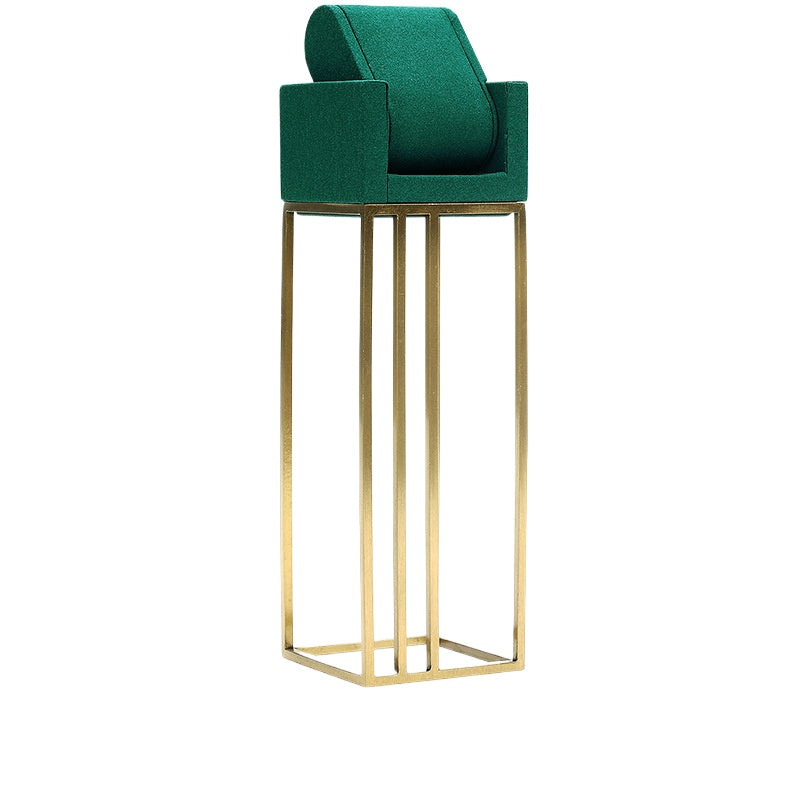 Premium Green Metal & Microfiber Watch & Bracelet Display Stand