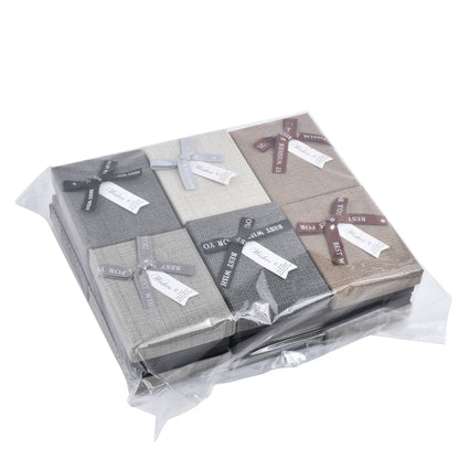 12 PCS (B1534-X5) Fashion Cardboard Pendant Boxes With 6 Colors