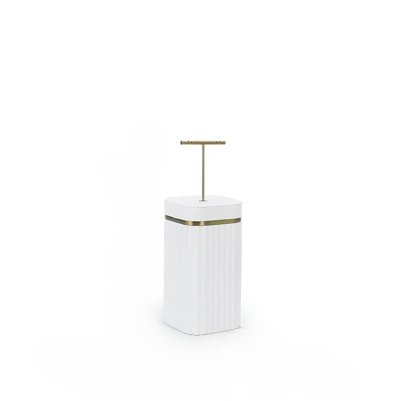 Luxury Velvet Leather & Lacquered Jewelry Display Stand for Earrings Necklaces