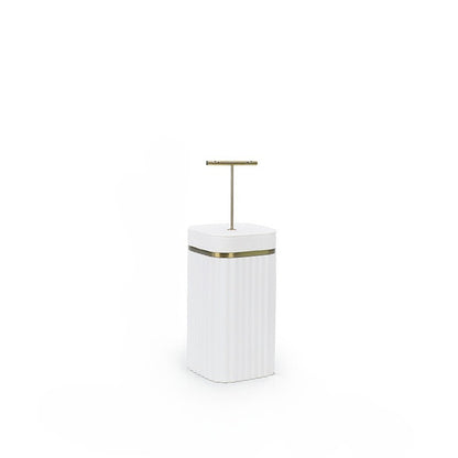 Luxury Velvet Leather & Lacquered Jewelry Display Stand for Earrings Necklaces