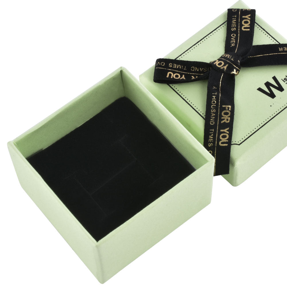 24 PCS (B1522-X7) Fashion 6 Colors Ring Boxes with Ribbon