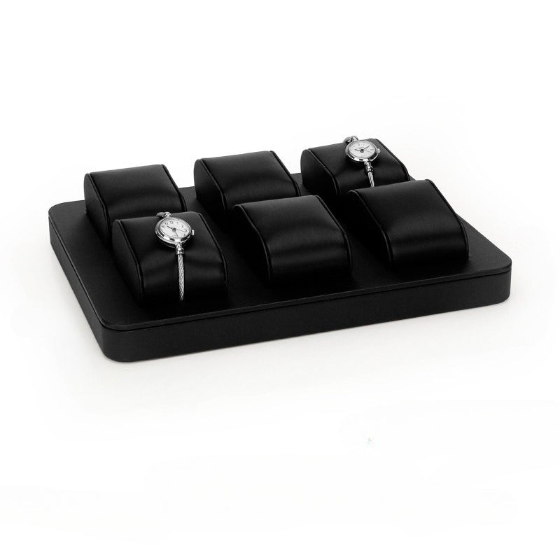 Brushed Watch Display Tray – Black & White